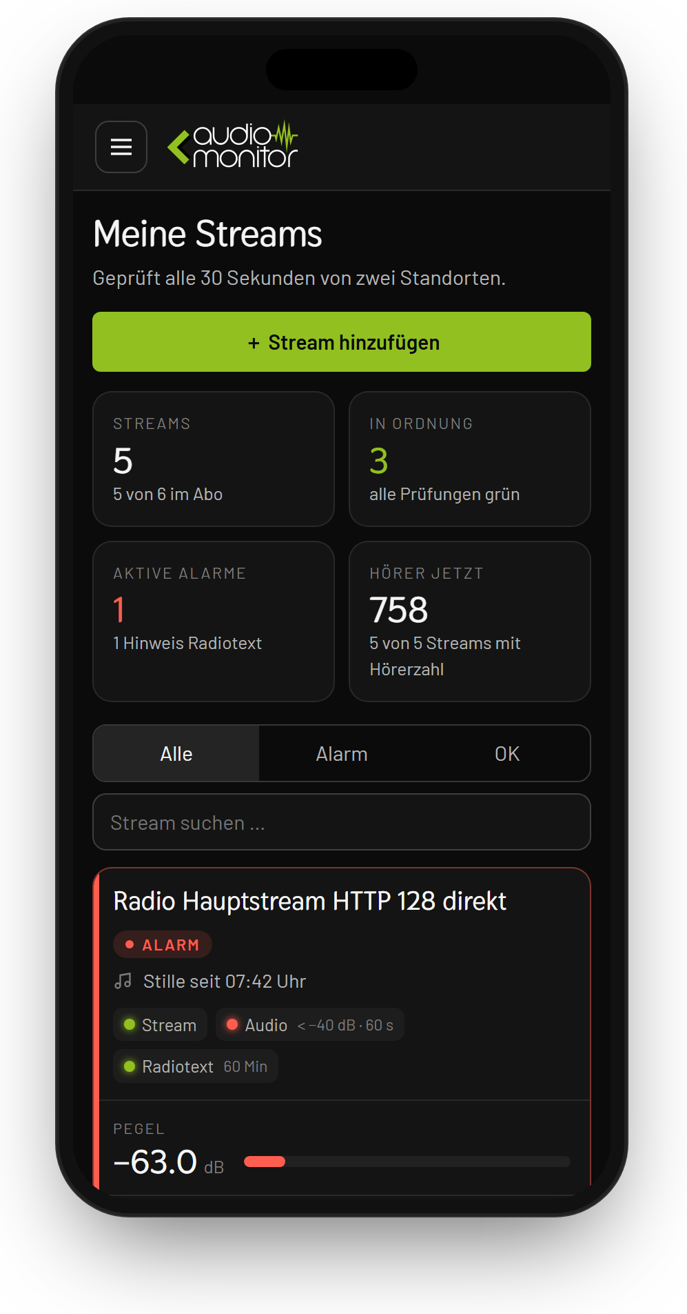 Das Kundenportal auf dem Smartphone